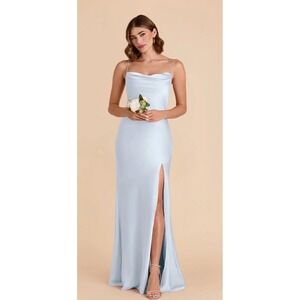 birdy grey sage shiny satin cindy wrap dress xs Sage Bridesmaid Dress Matte Satin Size 2XL